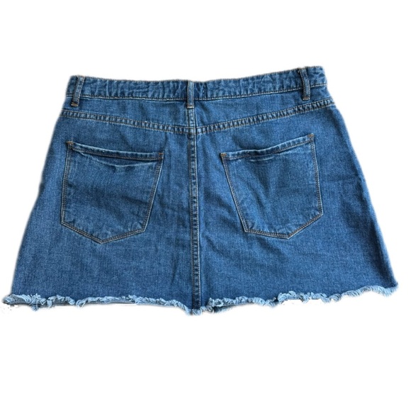 Forever 21 Blue Denim Mini Skirt Size US 31 - Picture 2 of 7
